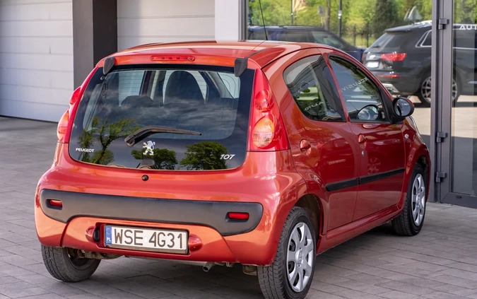 Peugeot 107 cena 14900 przebieg: 46000, rok produkcji 2009 z Sierpc małe 667